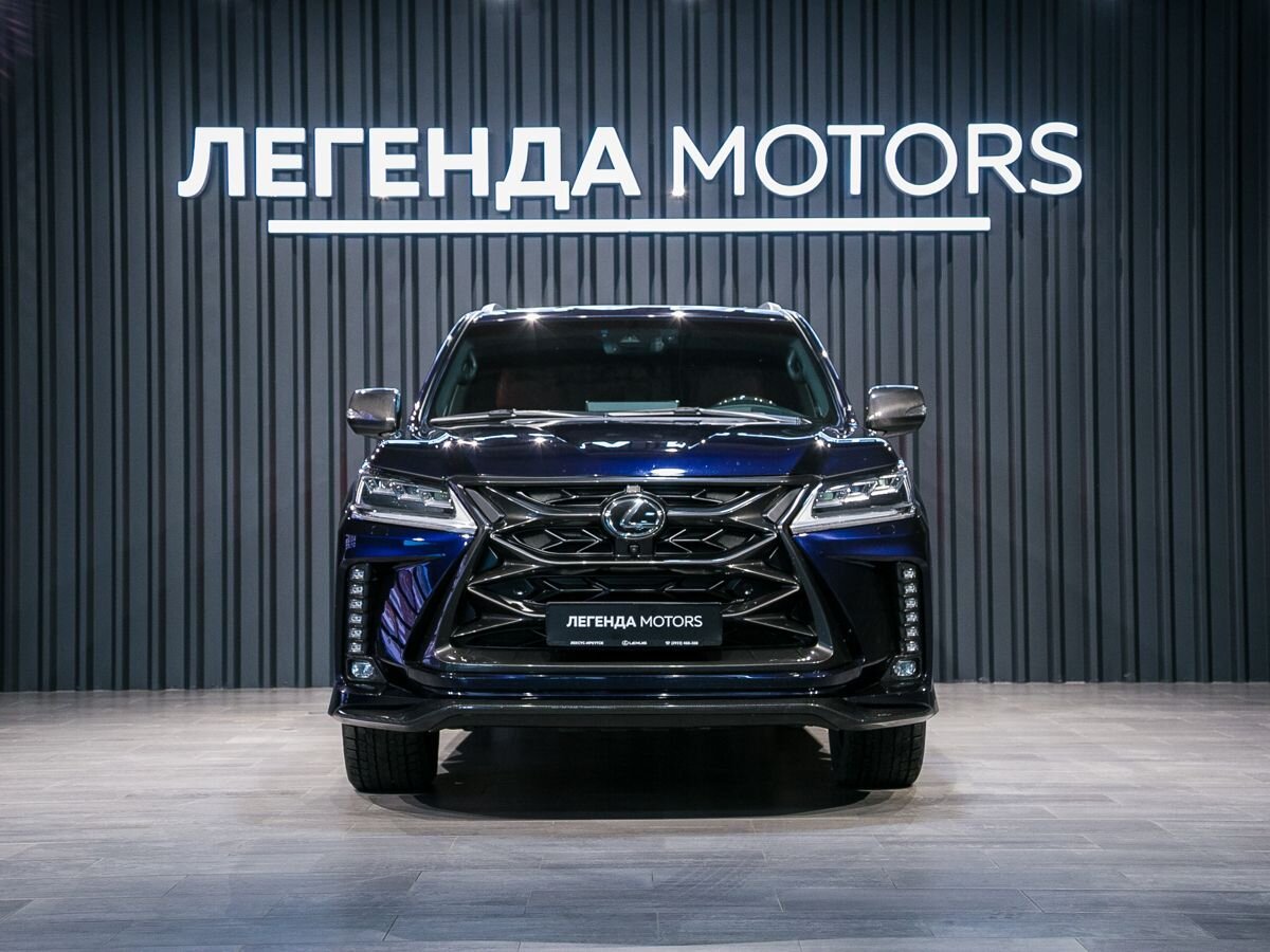 2019 Lexus LX III Рестайлинг 2, Синий, 10490000 рублей - вид 2