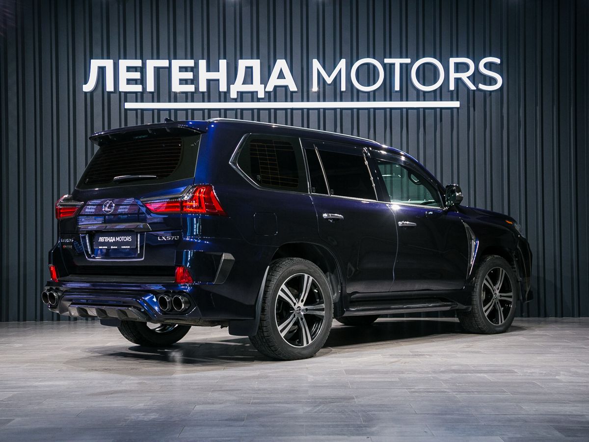 2019 Lexus LX III Рестайлинг 2, Синий, 10490000 рублей, вид 4
