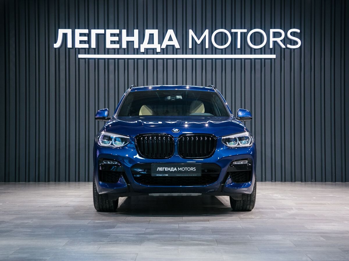 2021 BMW X3 III (G01), Синий, 5690000 рублей, вид 2