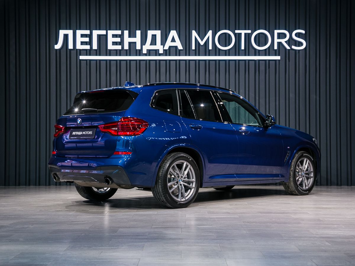 2021 BMW X3 III (G01), Синий, 5690000 рублей, вид 4