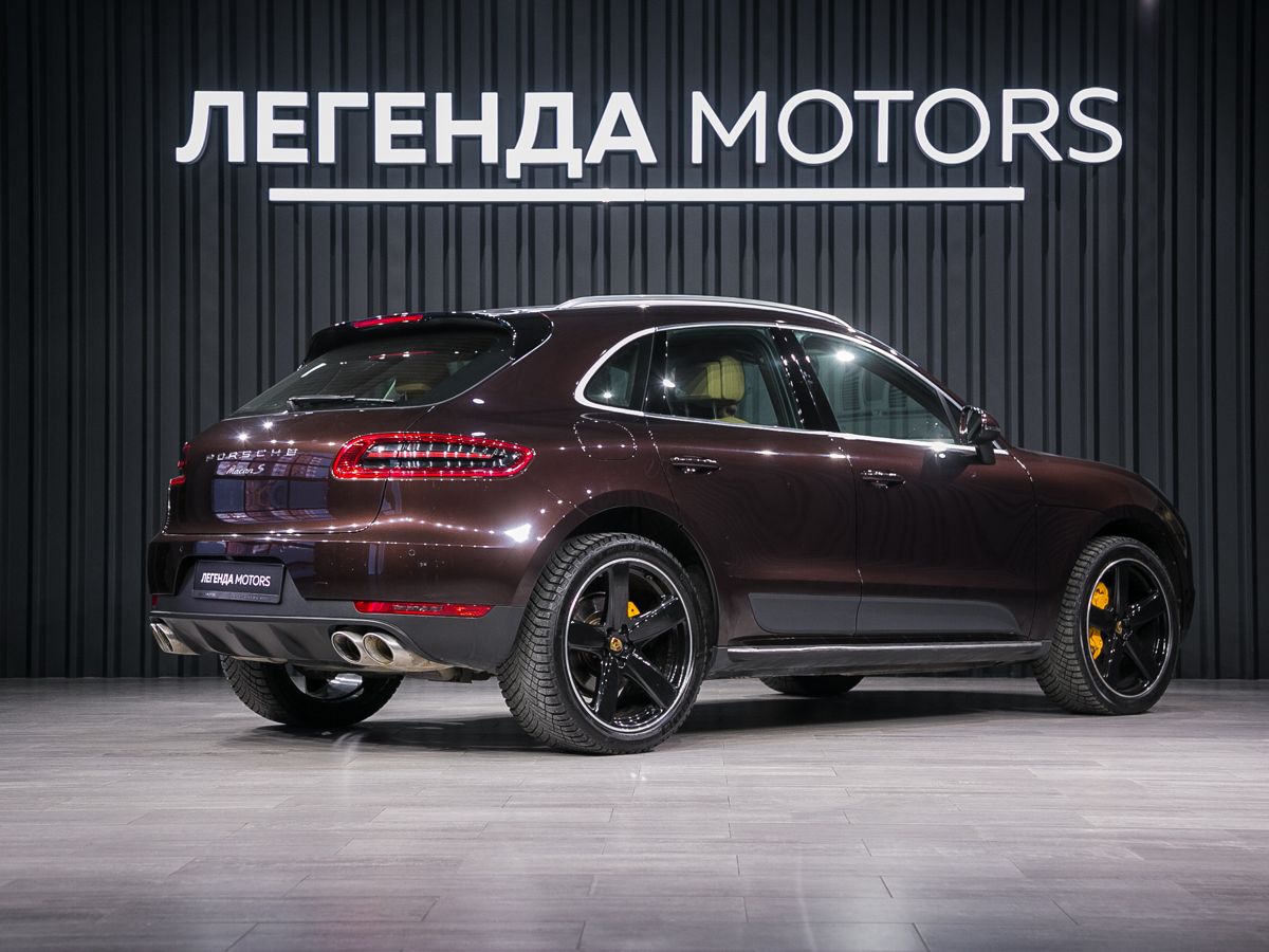 2017 Porsche Macan I, Коричневый, 4490000 рублей, вид 4