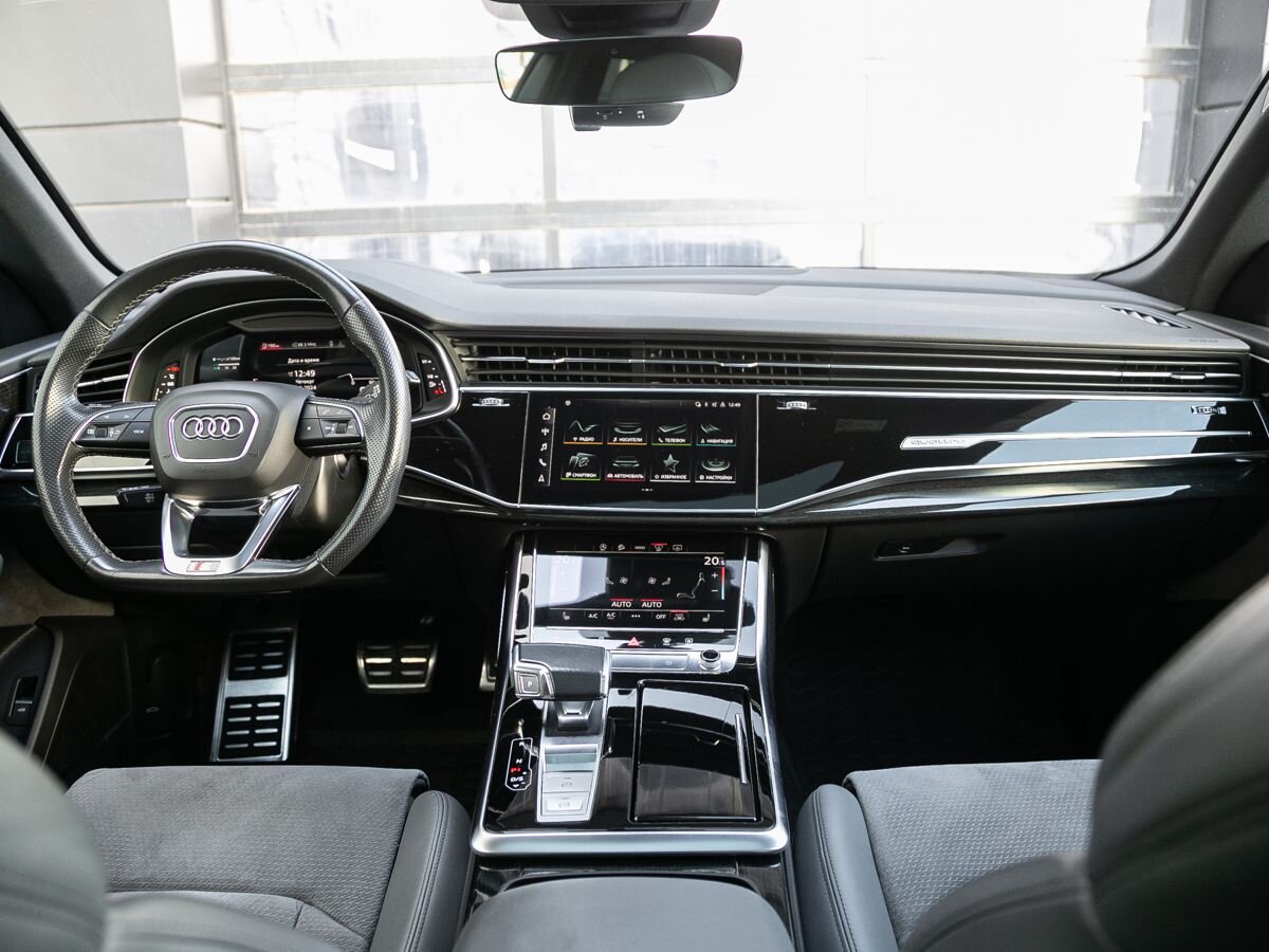 2021 Audi Q8 I (4M), Серый, 7985000 рублей - вид 13