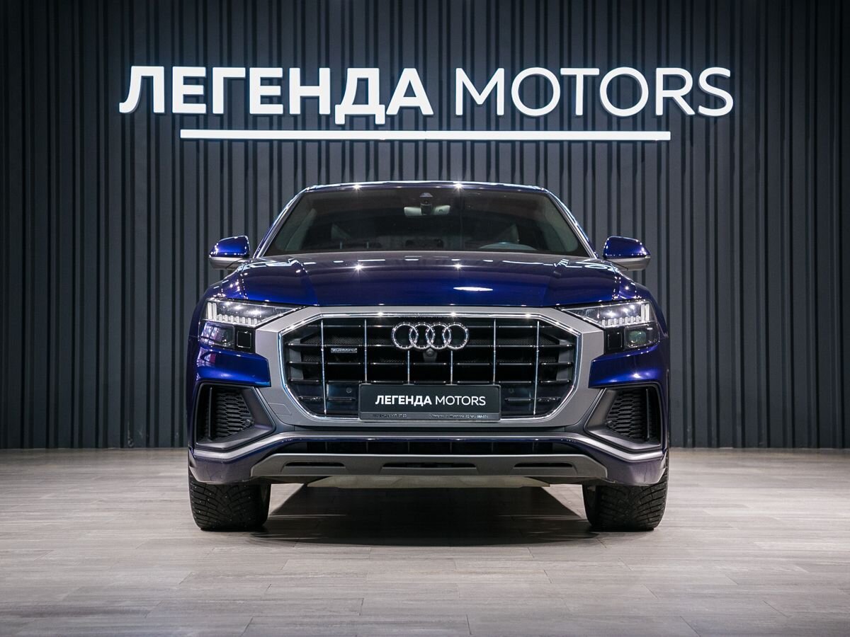 2019 Audi Q8 I (4M), Синий, 7985000 рублей, вид 2