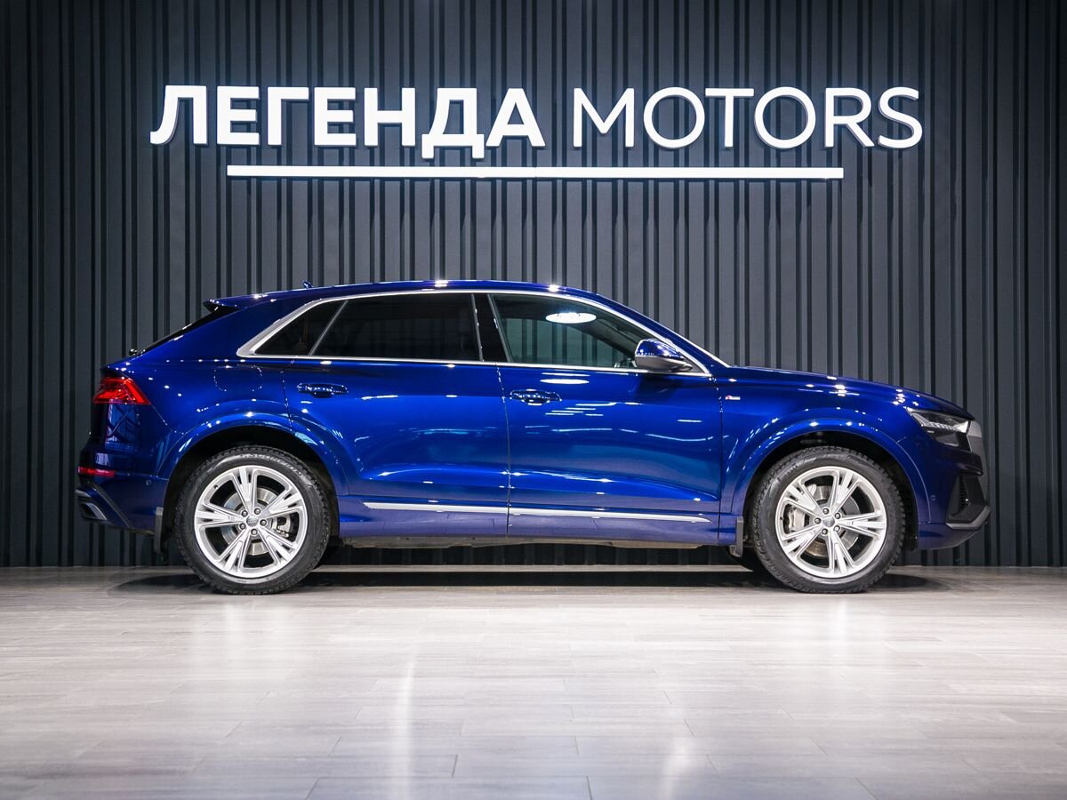 2019 Audi Q8 I (4M), Синий, 7985000 рублей, вид 3